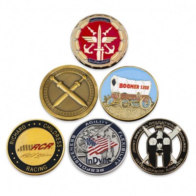 Custom Promotion Stamping Engraved  Zinc Alloy Metal Challenge Military Souvenir Coin