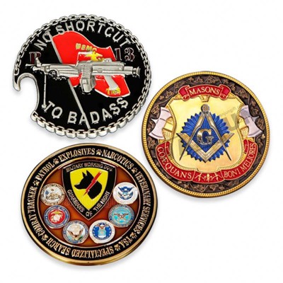 Custom Metal Soft Enamel Military Souvenir Army Commemorative Sports Challenge Coin