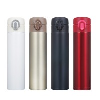 Wholesale price lock bounce vacuum flask small mouth stainless steel water bottle with lid