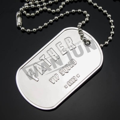 Metal Personalizedn silver planting silver dog tags